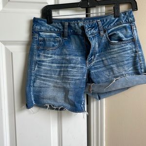 American eagle super super stretch denim short size 8